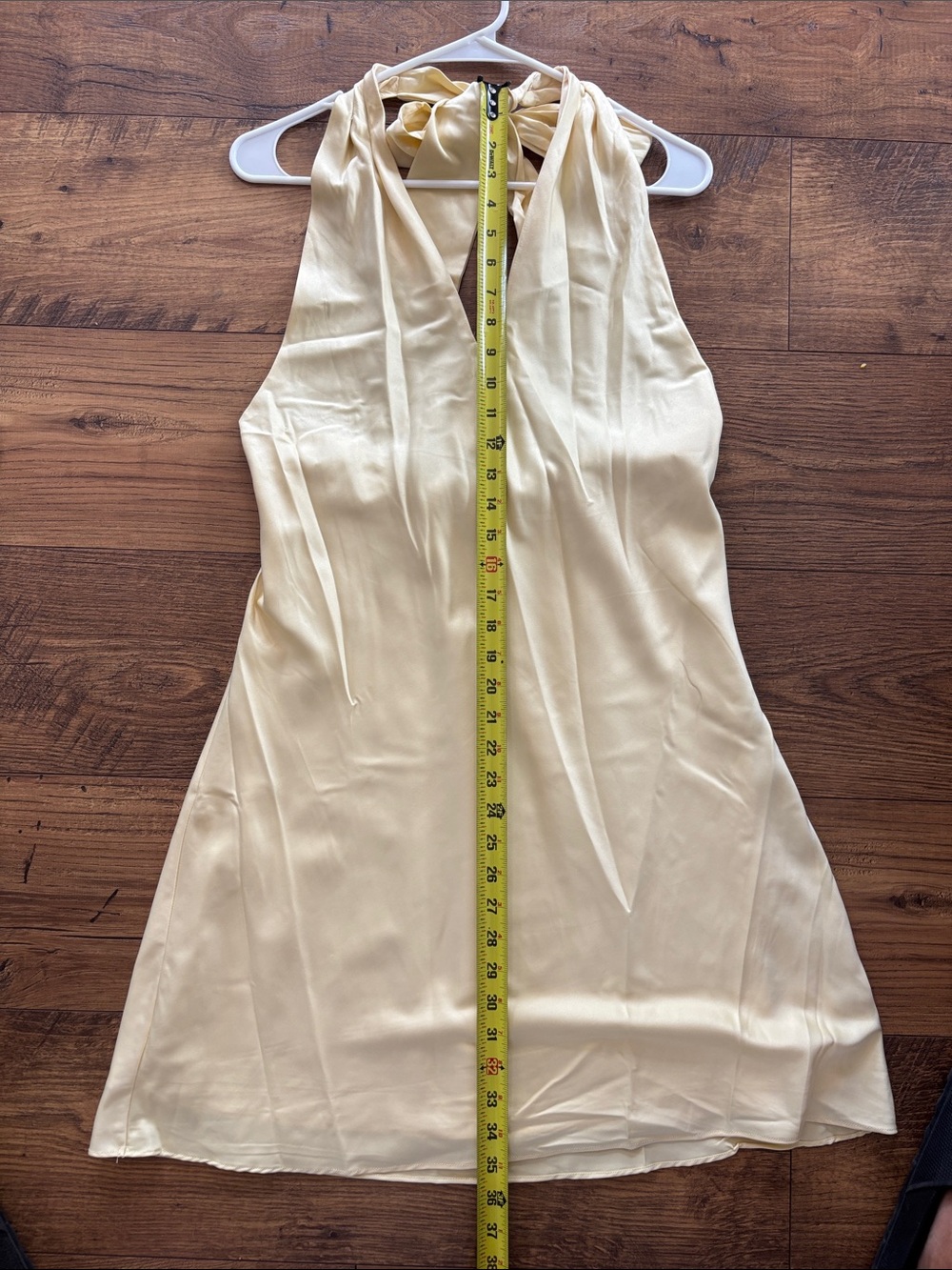 wild fable Cream Halter Tie-Neck Mini Dress